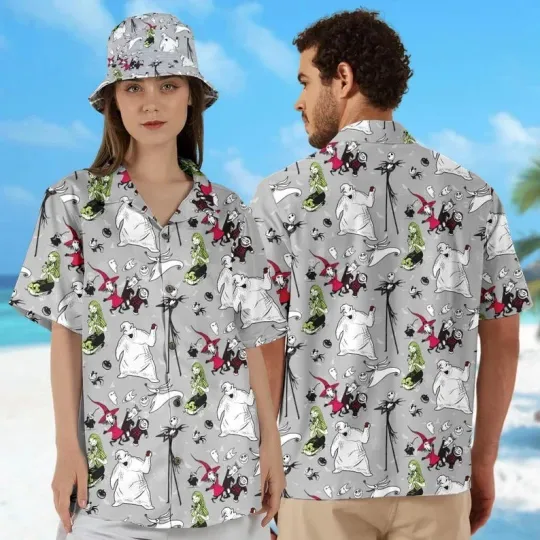 The Nightmare Before Christmas Horror Characters Halloween Gift Hawaiian Shirt