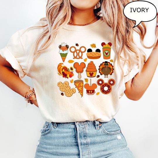 Disney Snacks Shirt, Fall Cake T-Shirt, Autumn Shirt, Disney Thanksgiving Shirt, Cute Turkey Shirt, Thanksgiving Shirt