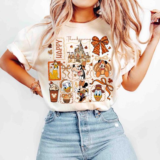 Discover Disney Mickey Thanksgiving Party 2025 Tee, Disney Mickey And Friends Baby Tee, Thanksgiving Baby Tee, Disneyland Fall Shirt