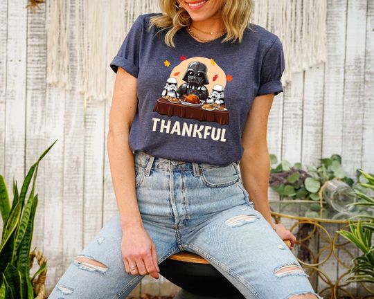 Star Wars Thanksgiving  Shirt, Vintage Thanksgiving Shirt, Disney Thanksgiving Shirt, Disney Family  Fall Shirt, Thankful Shirt, Dinner Tee