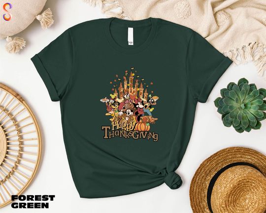 Discover Mickey And Friends Thanksgiving Shirt, Disney Thanksgiving T-Shirt, Happy Thanksgiving, Disney Trip, Autumn Shirt