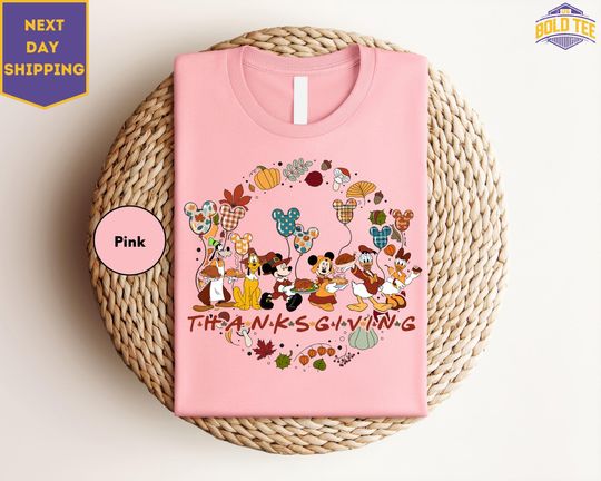Discover Mickey And Friends Thanksgiving Shirt, Disney Thanksgiving T-Shirt, Happy Thanksgiving Shirt, Gift For Thanksgiving