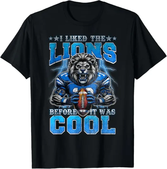 Discover Lions Fan Since Before It Was Cool Football Pride Unisex T-Shirt
