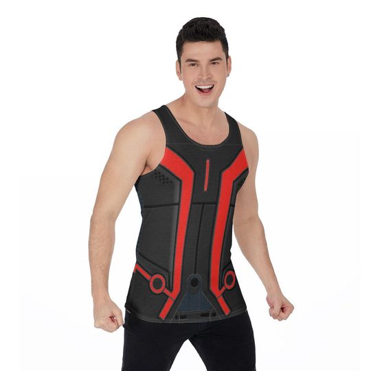 Discover Red Tron Legacy Tank Top, Sam Flynn Costume, Halloween Cosplay, Running Shirts, Marathon Outfits, Disney Roller Coaster, Tomorrowland Ride