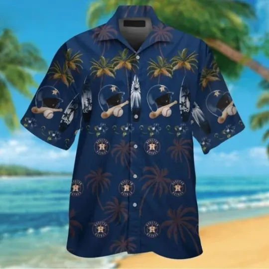 Houston Baseball Beach Hawaiian Shirt, Astros Hawaiian Shirt, Houston Astros