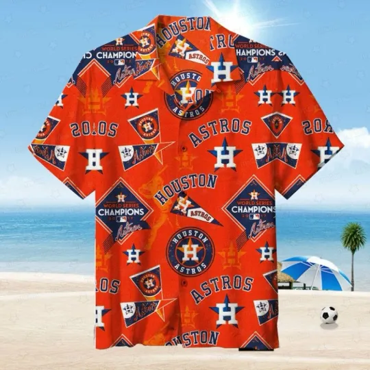 Discover Houston Baseball Champion Glory Summer Aloha Unisex Hawaiian Shirt, Gift for Fan