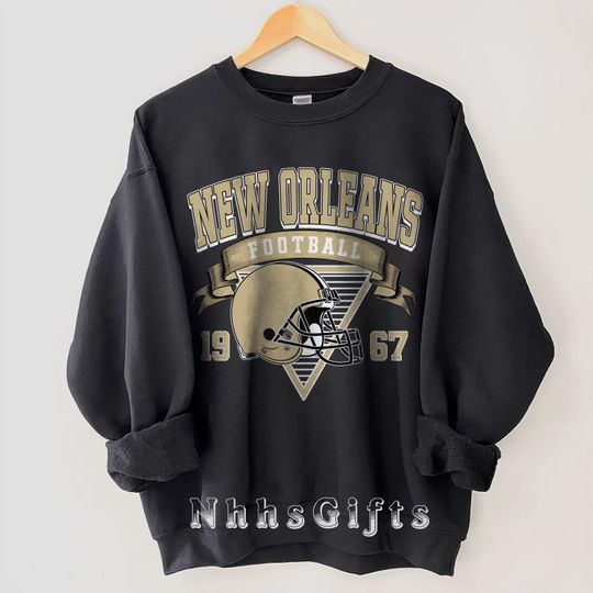New Orleans Football Sweatshirt, Vintage New Orleans Football Crewneck, New Orleans Football Shirt, Football Sunday Pullover