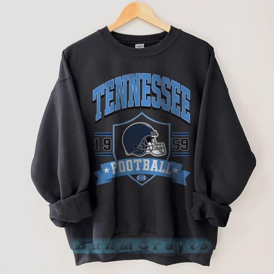 Discover Tennessee Football Sweatshirt, Vintage American Crewneck, Football Fan Gifts, Game Day Football Shirt, Custom Football Sweatshirt