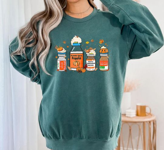 Discover Halloween Nurse Sweatshirt, Fall Nurse Medicine Sweatshirt, Spooky Nurse, Fall Sweatshirt
