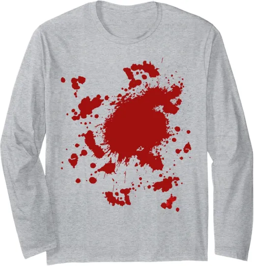 Discover Blood Splatter Halloween Long Sleeve T-Shirt