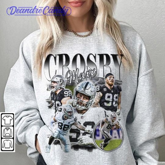 Maxx Crosby Las Vegas Football Shirt, Raiders Vintage Football 90s Sweatshirt, Fan Football Game Day
