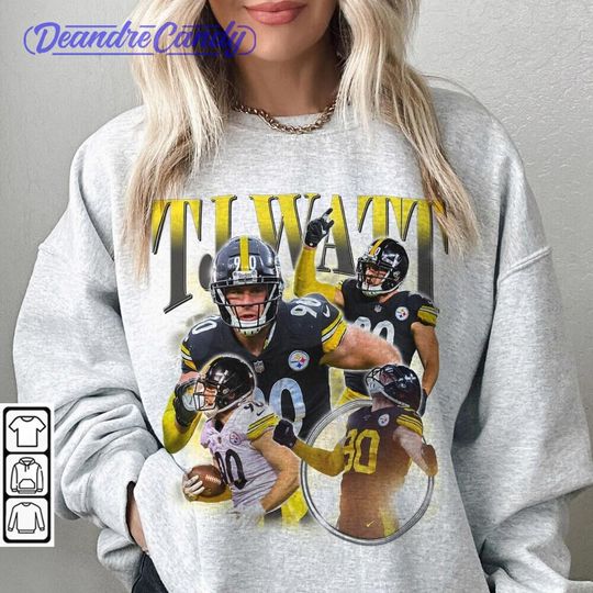 Discover TJ Watt Pittsburgh Football Shirt, Vintage Football 90s Sweatshirt, Fan Football Game Day