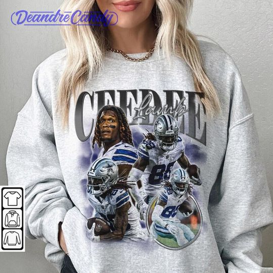 CeeDee Lamb Dallas Football Shirt, Cowboys Vintage Football 90s Sweatshirt, Fan Football Game Day