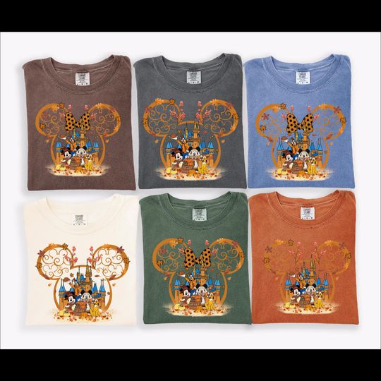 Discover Comfort Colors Mickey And Friends Fall Shirt, Disney Thanksgiving Shirt, Magical Kingdom, Thanksgiving Family Reunion Shirt, Fall Trip Tee