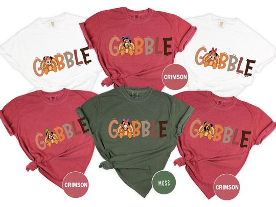 Discover Comfort Colors Disney Thanksgiving Family Shirt, Mickey Gobble Shirt,Thanksgiving Tee,Family Vacation Thanksgiving Shirt,Disney Gobble Shirt