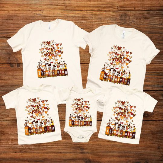 Discover Disney Family Thanksgiving Shirt, Mickey And Friends Thanksgiving Shirt, Disney Thanksgiving Crew Shirts, Disney Thanksgiving Trip Shirts