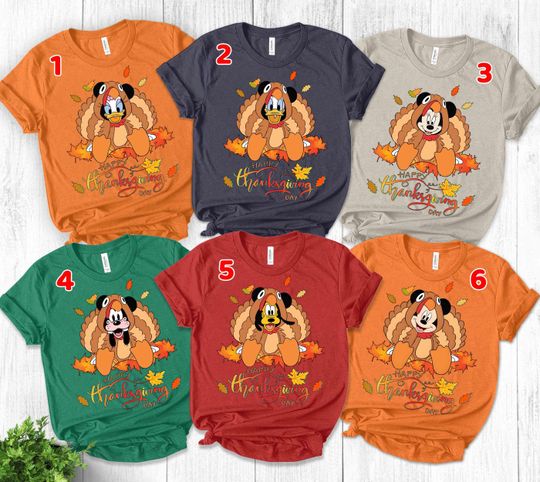 Mickey And Friends Thanksgiving Shirt, Disney Thanksgiving Group Shirt, Happy Halloween Gift, Disneyland shirt, Disney Autumn Fall NEVT23