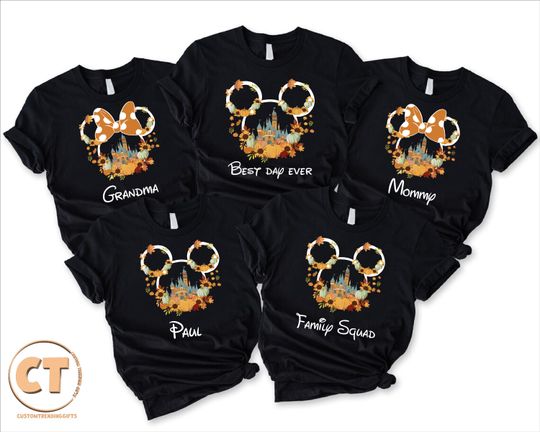 Discover Disney Fall Family Shirts, Disney Thanksgiving Fall  T-shirt, Funny Turkey Shirt, Family Vacation Tee, Mommy and Me Shirt, Grandparents Tee