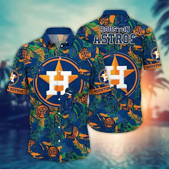 Discover Houston Baseball  Tropical Jungle Hawaiian Shirt Summer Aloha, Gift for Fan