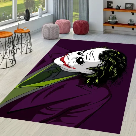 Discover Joker Rug,Fan Rug,Famous Characters, Joker Gift,Fantastic Rug,Boy Room Rug L659