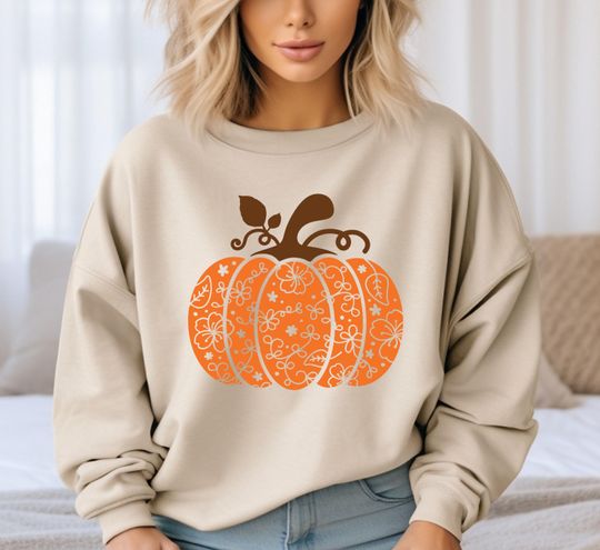 Pumpkin Sweatshirt, Thanksgiving Sweatshirt, Fall Season Sweatshirt, Thanksgiving Pumpkin Sweater, Fall Pumpkin Sweatshirt, Halloween Gift