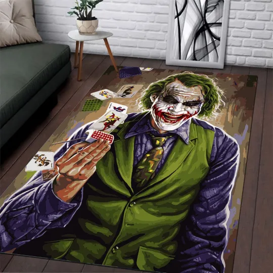 Discover Joker Rug,Fan Rug,Famous Characters, Joker Gift, Boy Room Rug