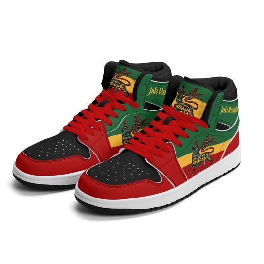 Rastafari Lion of Judah Shoes For Men & Women Rastafari Sneakers Rasta Color Flag Clothing Reggae Trainers Sneakers Jamaica Basketball Shoes