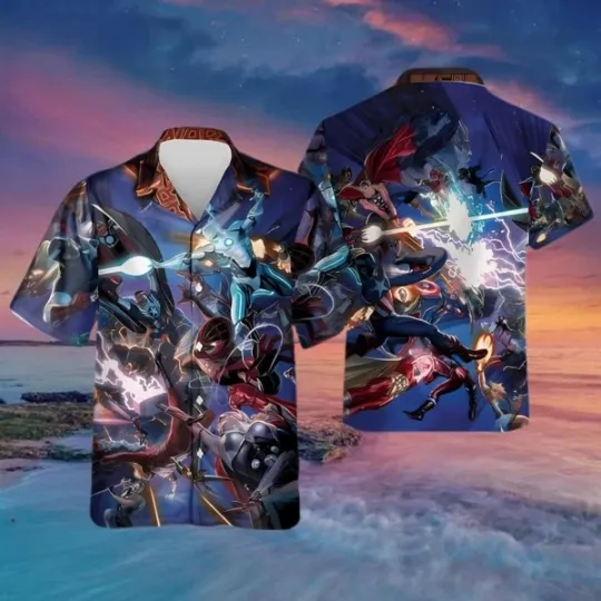 Discover Disney Marvel Secret Wars The Multiverse Comic Hawaiian Shirt