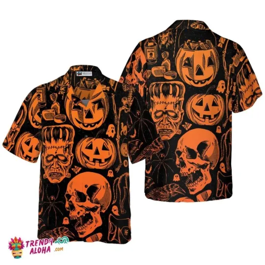 Discover Everyday Is Halloween For Real V2 Halloween Hawaiian Shirt Halloween Shirt For M