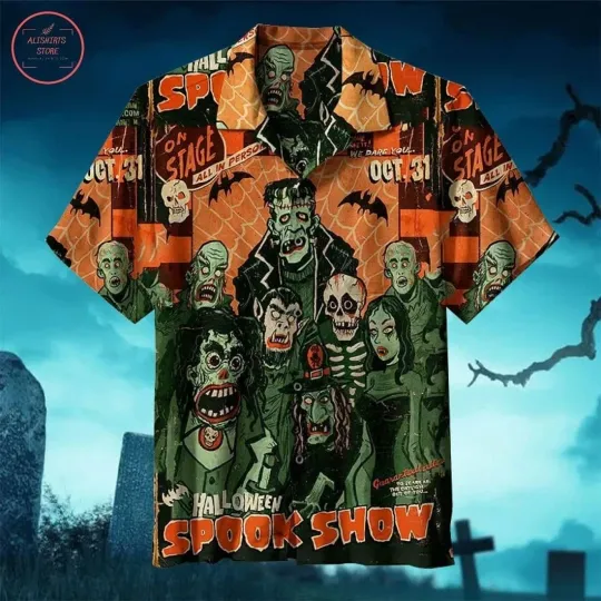 Discover Halloween Spook Show Theme Hawaiian Shirt Exclusive_2vp_65