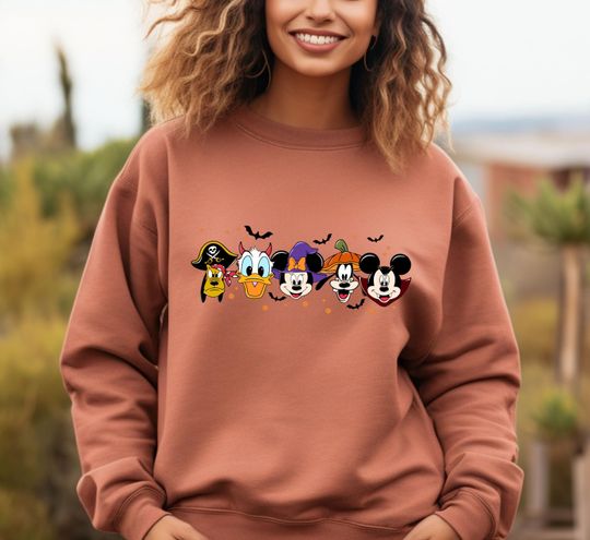 Discover Comfort Colors Disney Halloween Hoodie, Spooky Mouse And Friends Sweatshirt, Mickey Boo Hoodie, Disney Pumpkin Hoodie, Disney Spooky Hoodie