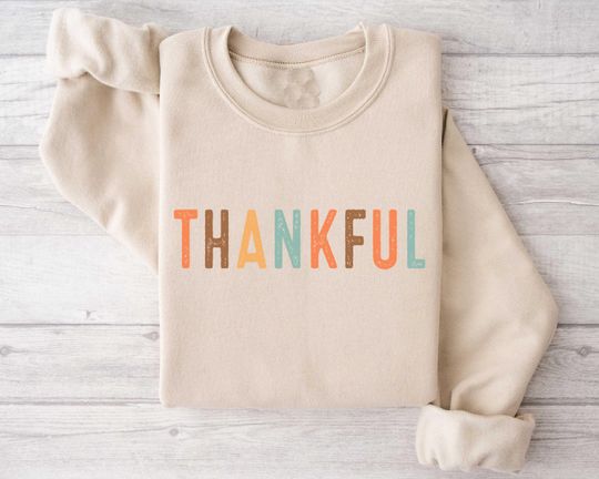 Discover Thankful Grateful Blessed sweatshirt, Thanksgiving sweaters, Fall sweaters, Thankful sweaters, Thanksgiving, Grateful sweatshirt
