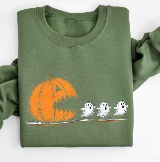 Pumpkin Boo Sweatshirt, Funny Halloween, Halloween Pumpkin Shirt, Spooky Pumpkin Shirt, Halloween Fun, Funny Fall Sweater