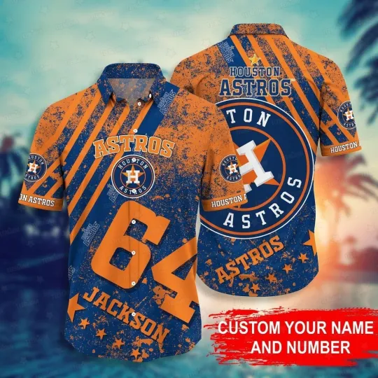 Discover Houston Baseball Custom Champion Summer Aloha Unisex Hawaiian Shirt, Gift for Fan