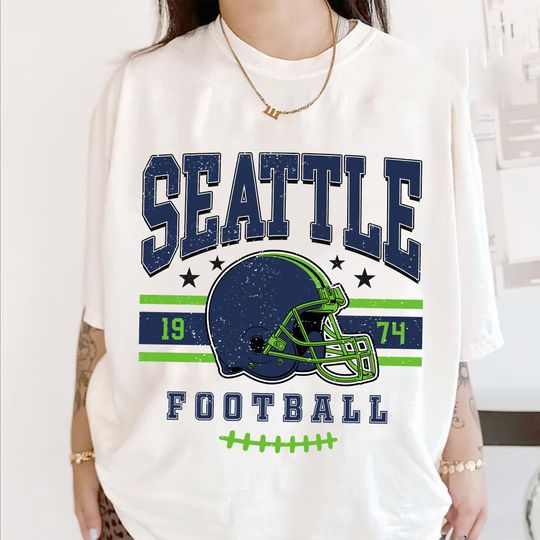 Discover Seattle Football Vintage T-Shirt, Seattle Seahawk Football Shirt