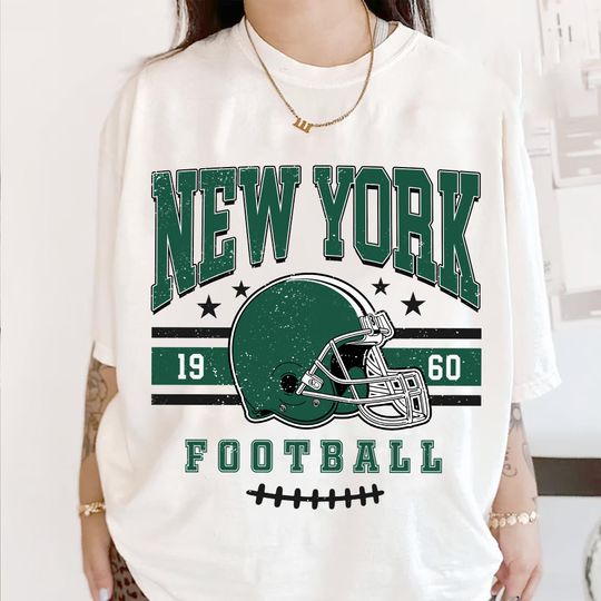 Discover New York Football Retro 80s Vintage Style Shirt, Jets Sunday Football Fan Gifts