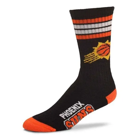 Discover PHOENIX SUNS LOGO ADULT LARGE CREW SOCKS AUTHENTIC NBA BASKETBALL TEAM NEW