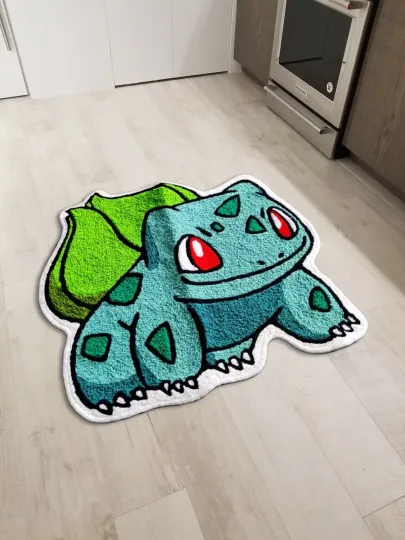 Discover Bulbasaur Japanese Anime Cartoon Floor Mat Area Runner Rug for Living Room