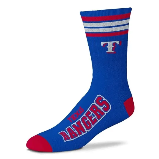 Discover TEXAS RANGERS LOGO ADULT LARGE CREW SOCKS AUTHENTIC MLB BASEBALL TEAM NEW