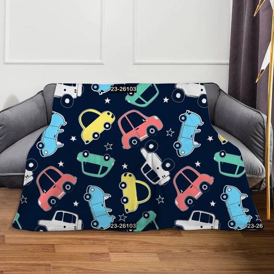 2024 New Devil Truck Blanket  Customized Blanket for Children's Day Christmas Halloween Birthday Gift