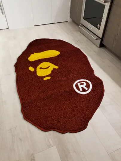 Bathing Ape Bape Baby Milo Floor Mat Washable Rug Living Room Wool Carpet