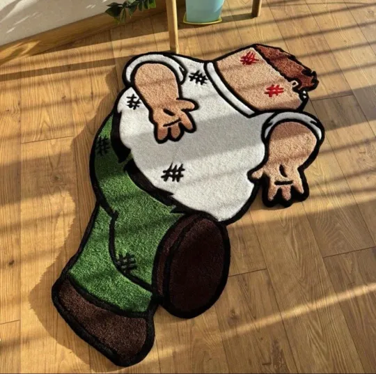Discover Peter Griffin falling Non-Slip Rug - Cartoon Plush Mat Carpet