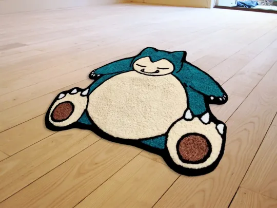 Sn Lax Japanese Anime Cartoon Shaped Rug for Living Room and Bedroom Modern Wool Carpet