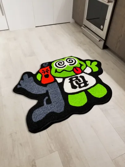 Discover KanKan Best Friends Frog Shaped Floor Mat Washable Area Runner Rug for Living Room