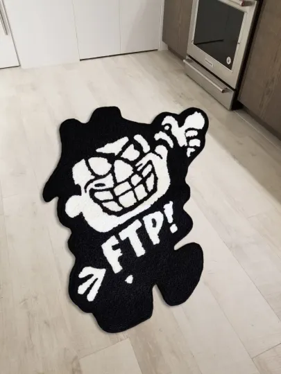 Discover Fuckthepopulation FTP Boris Shaped Floor Mat Area Rug Living Room Modern Accent Carpet