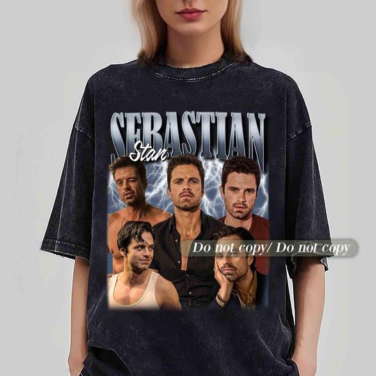 Discover Sebastian Stan Unisex Softstyle Vintage Shirt, Gift For Woman and Man Unisex Shirt