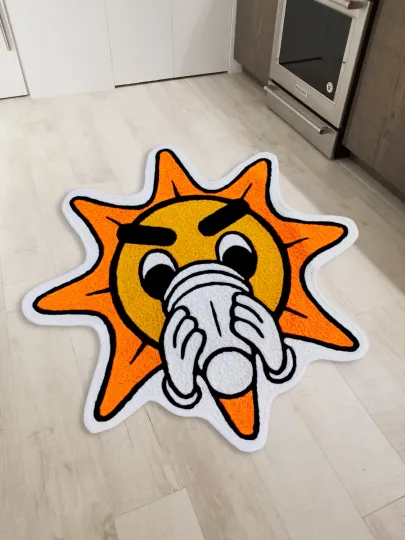 Discover Glo Gang Chief Keef Glory Shaped Floor Mat Washable Runner Rug for Living Room