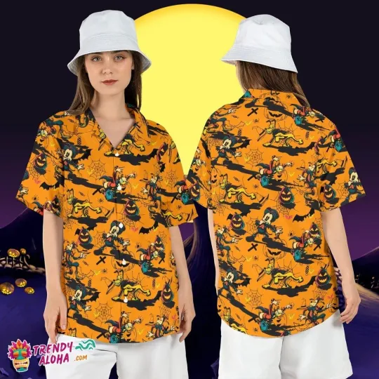 Discover Mickey Friends Halloween Party Spooky Season Disney Aloha Top