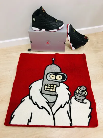 Discover Bender Futurama Cartoon Shaped Rug for Living Room and Bedroom