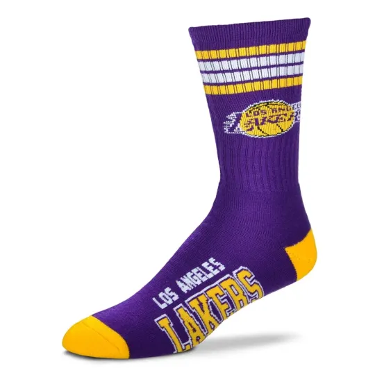 Discover LOS ANGELES LAKERS LOGO YOUTH SIZE CREW SOCKS AUTHENTIC NBA BASKETBALL TEAM NEW